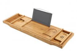 Extendable Bamboo Bathtub Caddy Tray